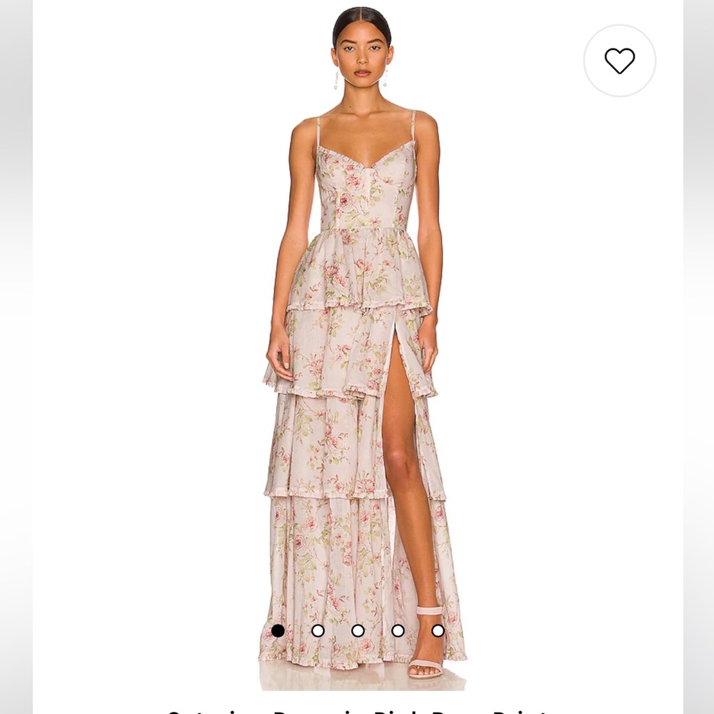 V. Chapman Caterina Dress in Pink Rose Print